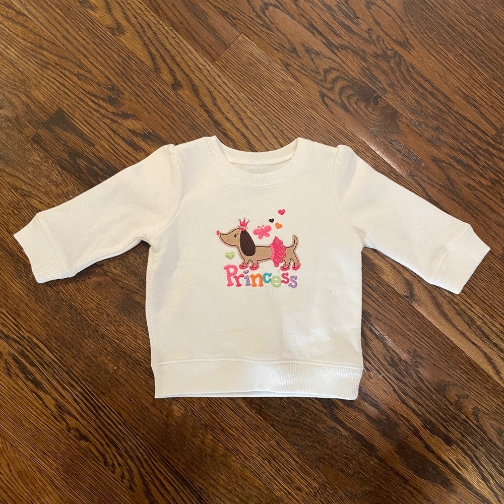Puppy princess sweater